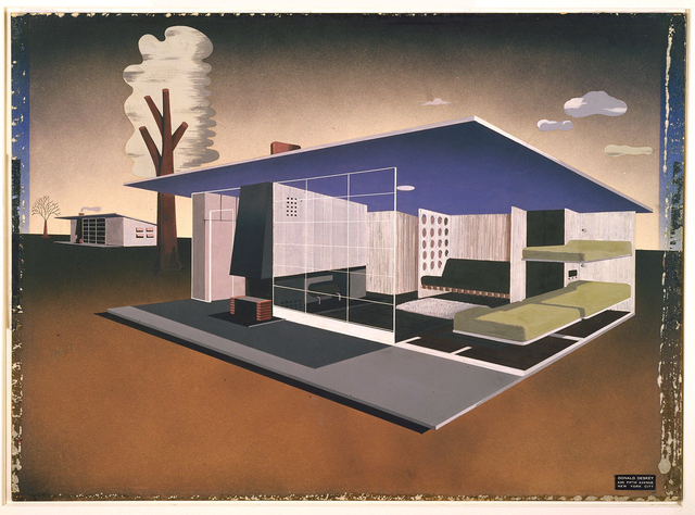 Drawing, "Design for "Sportshack"", 1940