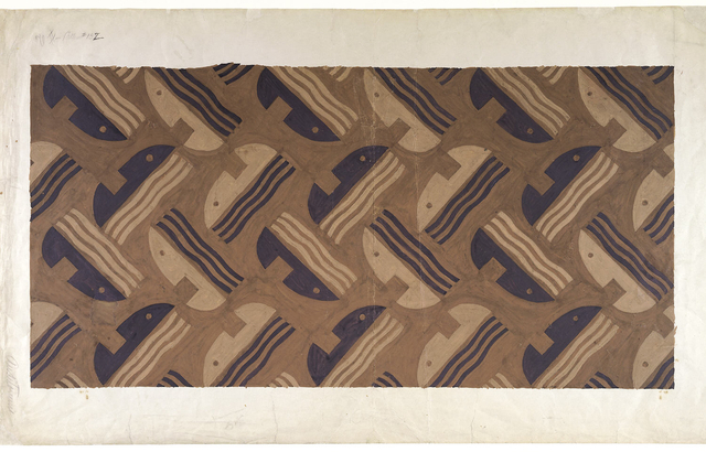 Drawing, "Radio City Music Hall, New York City: Carpet Design, Singing Women", 1932