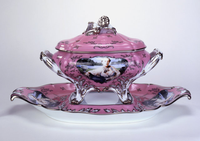 Covered Tureen With Tray, "Madame de Pompadour (née Poisson)", 1990
