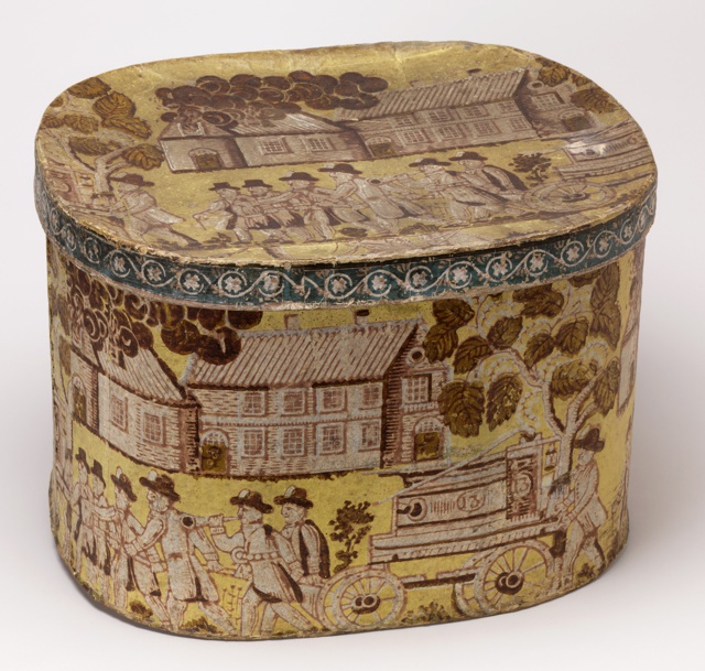Bandbox And Lid, "Engine Company No. 13", 1831–44
