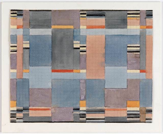 Drawing, "Design for Double Woven Cloth", ca. 1926