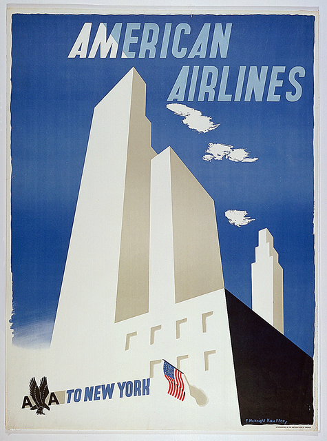 Poster, "American Airlines: To New York", ca. 1948