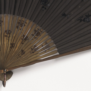 Pleated Mourning Fan, early 20th century
