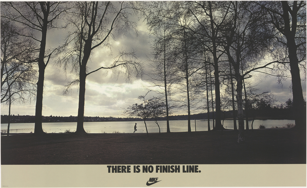 there is no finish line nike poster