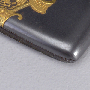 Gunmetal and Decorative Band Matchsafe, ca. 1900