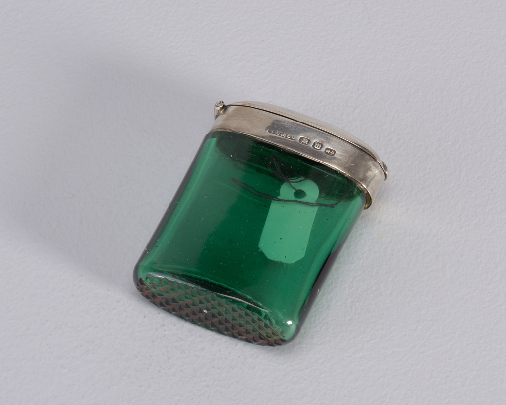 Green Glass Matchsafe