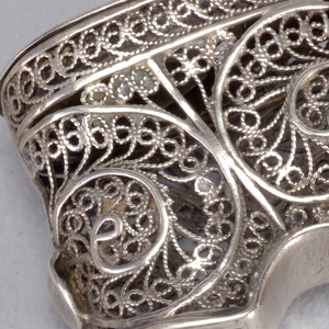 Filigree Shoe Matchsafe, late 19th century