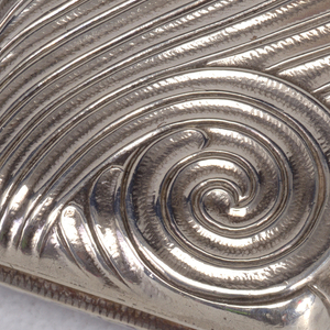 Spiral Motif Matchsafe, copyrighted 1888