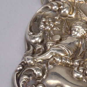 Cupids and Scroll Work Matchsafe, ca. 1896