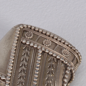 in Aesthetic Style with Diagonal Opening Matchsafe, ca. 1875