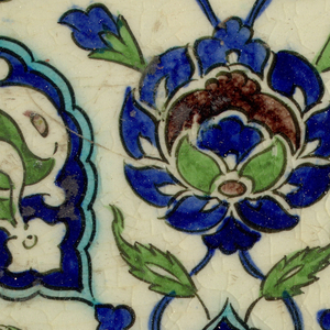 Wall Tile (Ottoman Empire (present day Syria)), late 16th–early 17th century