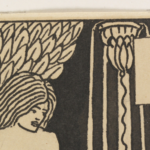 Drawing, Unused Chapter Heading for "Le Morte D