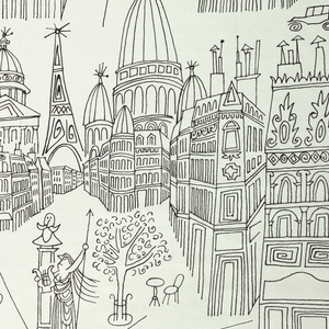 Textile, Views of Paris, 1946
