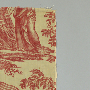 Textile, Apotheosis of Franklin, ca. 1780