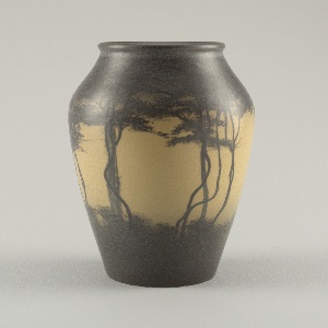 scenic vellum Vase, 1909