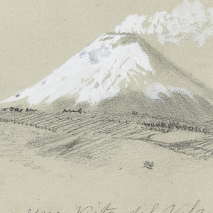 Drawing, View of Cotapaxi from the Hacienda San Antonio, Ecuador, August 30, 1853