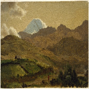 Drawing, Mount Chimborazo, Ecuador, 1857