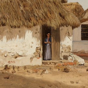 Drawing, Two Houses in Barranquilla, Colombia, April 1853
