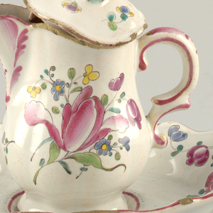 Cream Jug And Cover With Tray, mid- 18th century