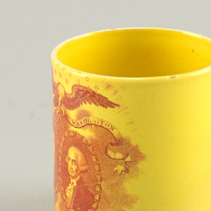 Washington and Lafayette Mug, ca. 1810