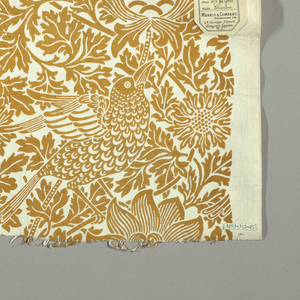 Textile, Bird and Anemone, designed 1882
