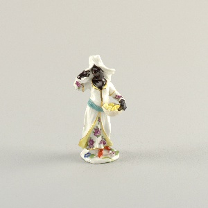 Oriental Fruit Vendor Figures, 18th or 19th century