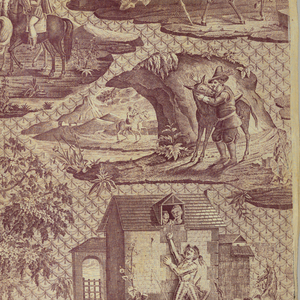 Textile, Don Quixote, ca. 1825