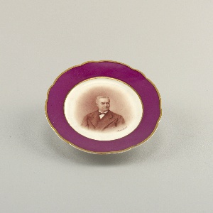 Portrait of Fyodor Notgaft Plate, ca. 1920