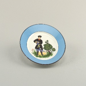 Accordion Player Plate, 1920