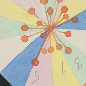 Drawing, Textile Design: Fidelio, 1924