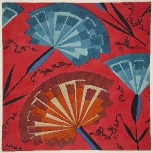 Drawing, Textile Design: Purpurnelke (Purple Pink), 1924