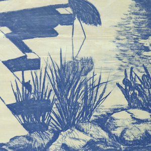 Textile, Nippon, a. 1940s; b.; c. 1950s