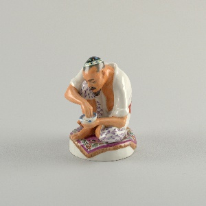 Uzbek Man Eating From Bowl Figure, 1930–40