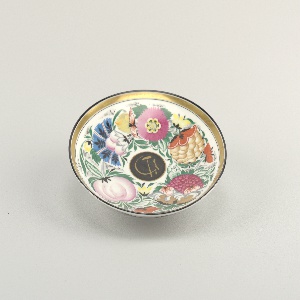 Hammer, Sickle, Cog, Floral Border Plate, 1918