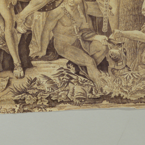Textile, Leonidas at Thermopylae, ca. 1815