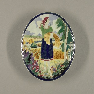Farm Woman Plate, ca. 1927