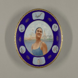 Woman Swimmer Plate, 1937