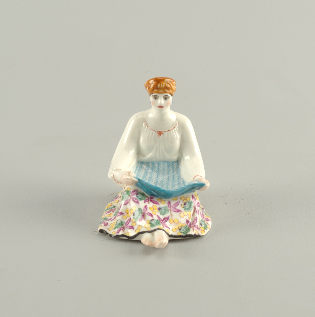 Seated Peasant Woman Figure