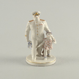 Navy Officer and Schoolgirl Figure, 1950