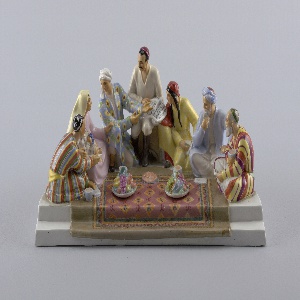 Uzbeks Discussing the Stalin Constitution Inkwell, 1936