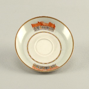 Parade with Banners Saucer, 1930–40