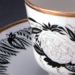 Rose and Carnation Cup And Saucer, 1923