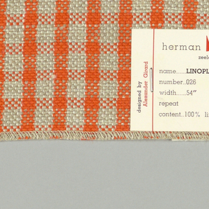 Sample, Linoplad, 1957