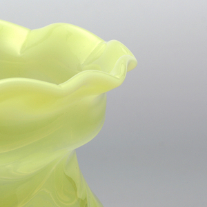 opalescent green Vase, late 19th–early 20th century