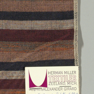 Sample, Indian Silk Stripe, 1958