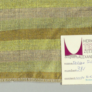 Sample, Indian Silk Stripe, 1958