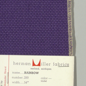 Sample, Rainbow, 1955