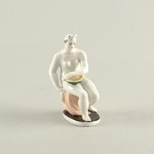 Seated Nude Holding Bowl Figure, 1923