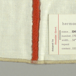Sample, Embroidered Pinstripe, 1955