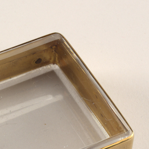 Transparent Glass Matchsafe, 1915–16